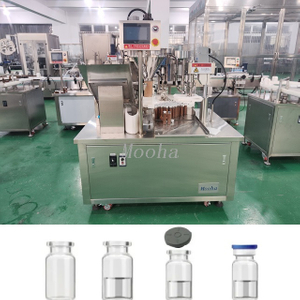 0.1g-500g Small Powder Vial Filling Capping Machine (powder Filling Stoppering Capping Labeling Machine)