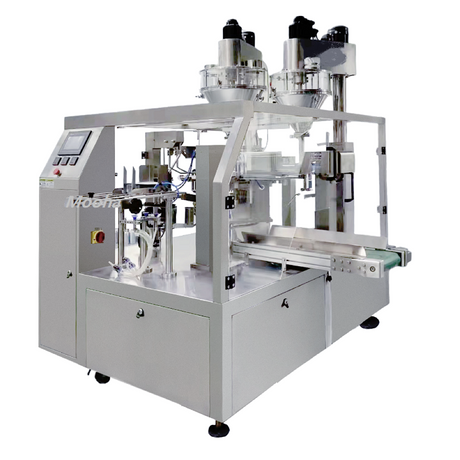 8 Station Premade Bag Powder Filling Sealing Machine Spicy Protein Fertilizer Packaging Machine (customize for granule & liquid)