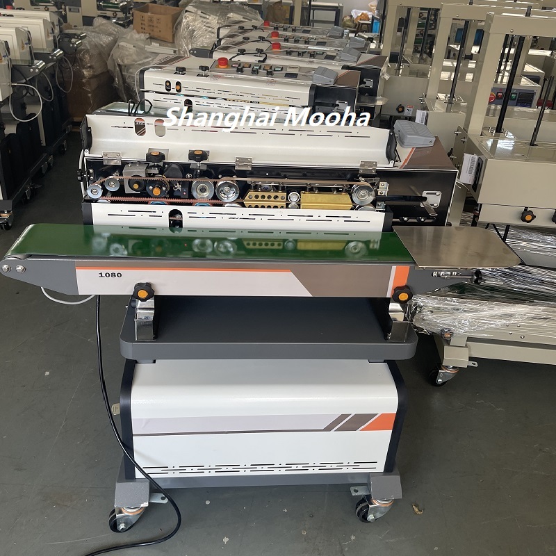 Continous vacuum and Air inflation Band Sealer