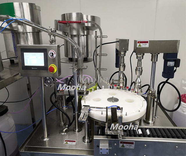 Research Reagent Filling Capping Machine Blood Testing Reagent Filling And Capping Labeling Machine