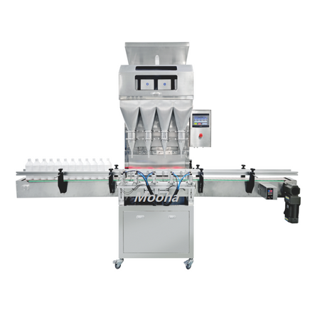 50g~3000g 4 Heads Granule Canning Machine 4 Weighing Scale Coffee Beans Bottle Dispenser Granule Filling Machine